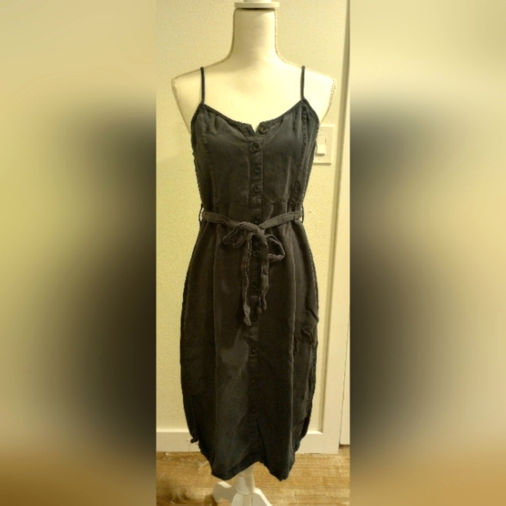 CJLA Sleeveless Button Midi Dress, Sz M